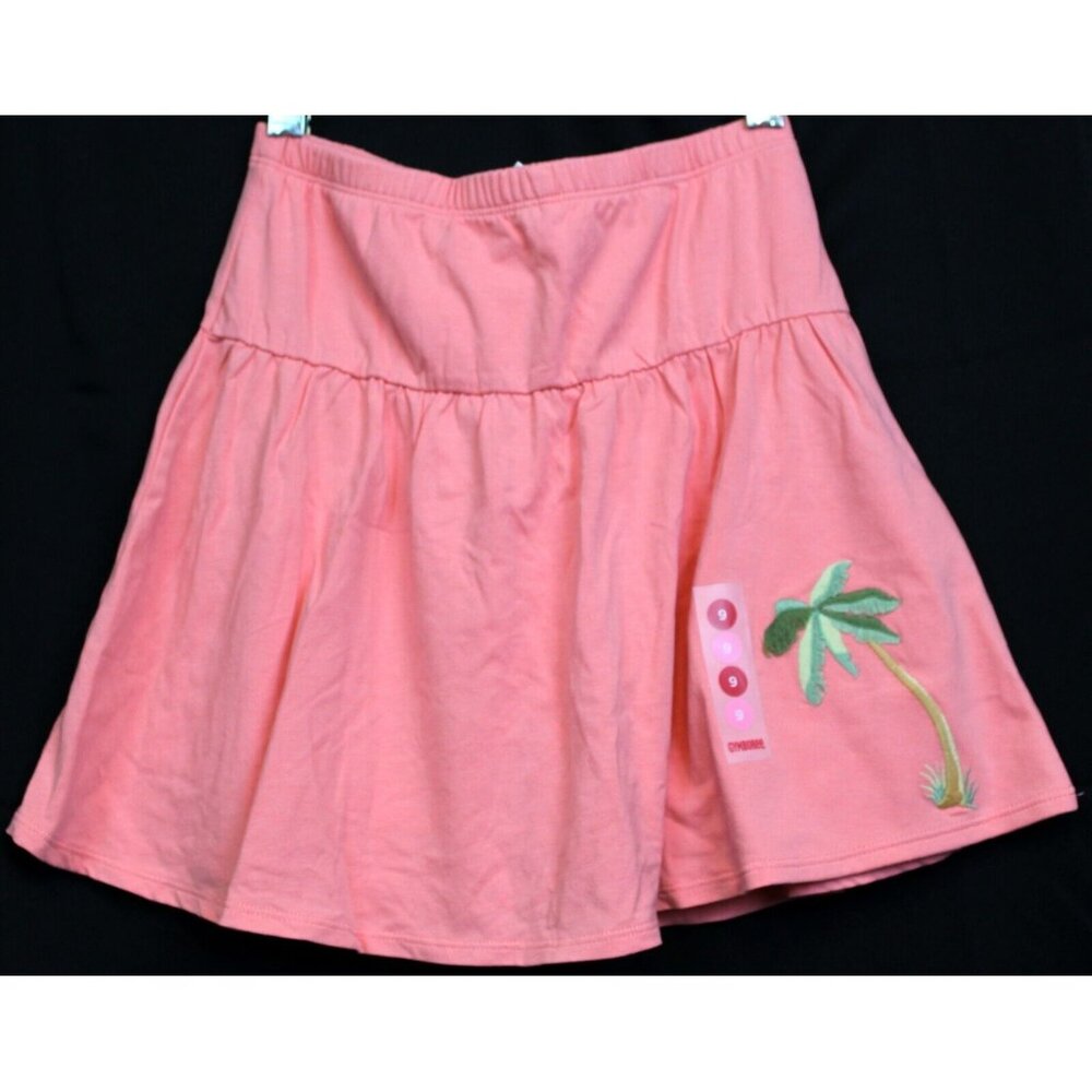 NWT 2005 Gymboree Hawaiian Holiday Skorts Palm Tree Embroidered Drop Waist sz 9